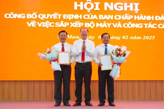 Cà Mau: Sắp xếp bộ máy và công tác cán bộ