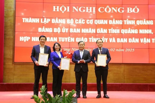 Quảng Ninh kiện toàn tổ chức đảng: Thành lập, hợp nhất nhiều đơn vị