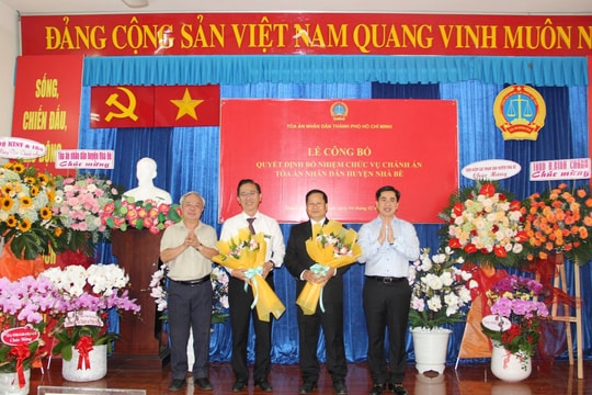 Điều động, bổ nhiệm Chánh án TAND huyện Nhà Bè