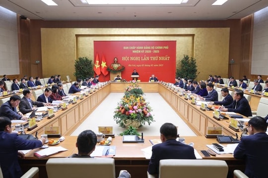 Thủ tướng Phạm Minh Chính chủ trì Hội nghị Ban Chấp hành Đảng bộ Chính phủ