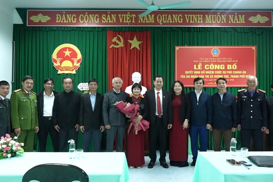 Bổ nhiệm Phó Chánh án TAND thị xã Hương Trà