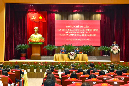 Tổng Bí thư Tô Lâm thăm và làm việc tại tỉnh Hà Giang