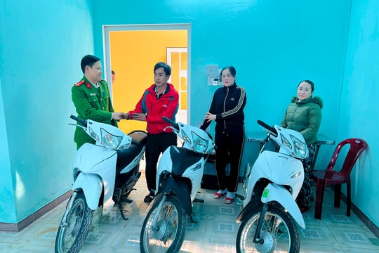 Trao trả tài sản cho nhiều người dân bị mất trộm