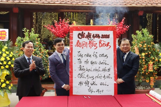 Lễ Thượng Nguyên và khai bút tại Di tích quốc gia đền Hạ