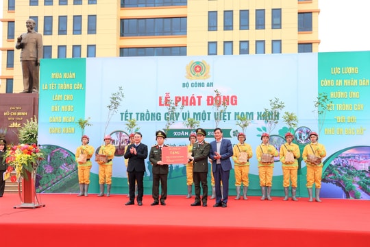 Bộ Công an phát động "Tết trồng cây năm 2025 – Vì một Việt Nam xanh"