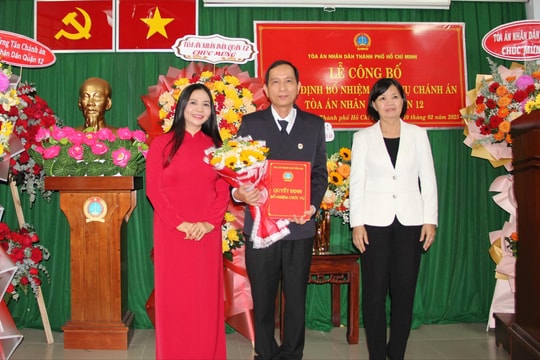 Điều động Chánh án TAND Quận 6 làm Chánh án TAND Quận 12