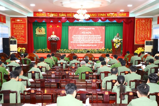 Công an tỉnh Sóc Trăng tiếp tục sắp xếp, tinh gọn tổ chức bộ máy công an địa phương