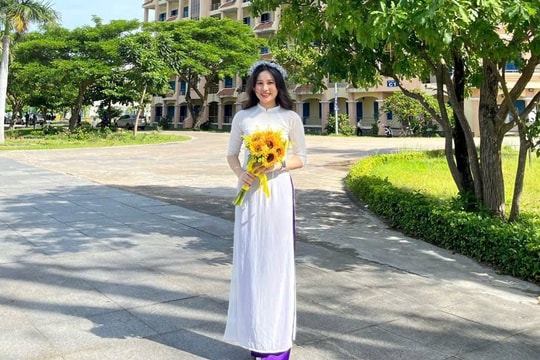 Nữ tân binh duy nhất nhập ngũ trên quê hương Hải đội Hoàng Sa