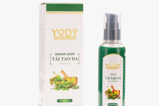 Đình chỉ lưu hành, thu hồi, tiêu hủy sản phẩm mỹ phẩm Yody Phương Anh