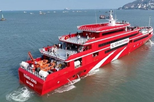 Siêu tàu cao tốc lớn nhất Việt Nam chính thức hoạt động trở lại