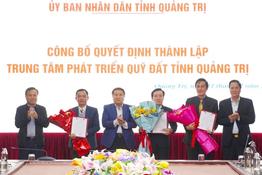 Tổ chức lại Trung tâm Phát triển quỹ đất tỉnh Quảng Trị
