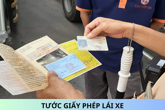Bị tước giấy phép điều khiển xe máy khi mắc lỗi nào?