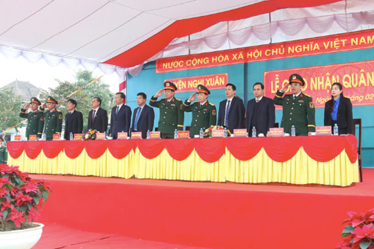 Khí thế ngày hội tòng quân tỉnh Hà Tĩnh 2025