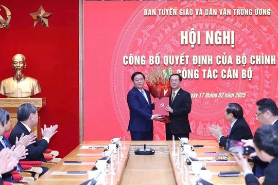 Bộ trưởng Huỳnh Thành Đạt giữ chức Phó Trưởng Ban Tuyên giáo và Dân vận Trung ương