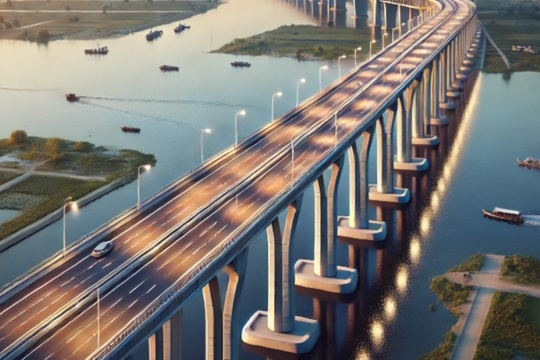 Xây dựng cầu 1.700 tỷ kết nối 2 tỉnh Bắc Ninh - Bắc Giang