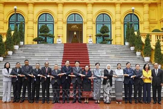 Chủ tịch nước Lương Cường tiếp Đại sứ, Đại biện các nước ASEAN và Timor-Leste tại Việt Nam