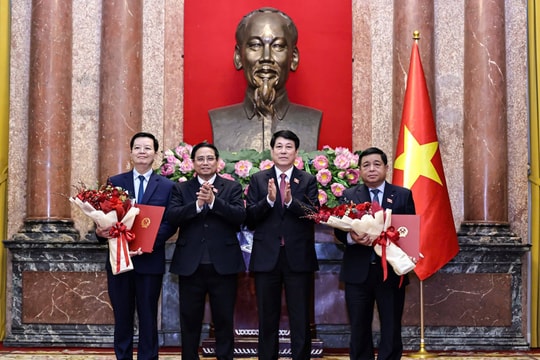 Chủ tịch nước trao quyết định bổ nhiệm các Phó Thủ tướng và Bộ trưởng nhiệm kỳ 2021-2026