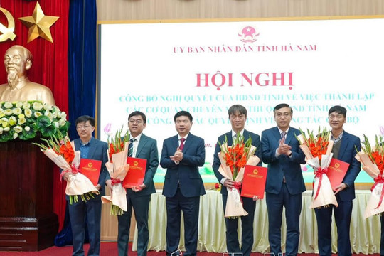 Hà Nam trao QĐ bổ nhiệm đối với các lãnh đạo sở sau sáp nhập bộ máy