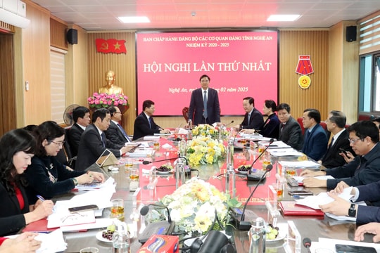Nghệ An: Tổ chức Hội nghị lần thứ nhất Ban Chấp hành Đảng bộ các cơ quan Đảng tỉnh
