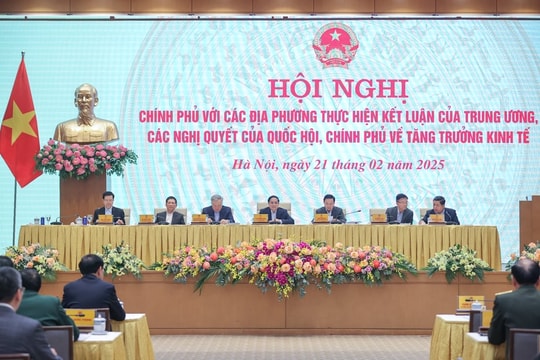 Hội nghị Chính phủ với các địa phương về tăng trưởng kinh tế