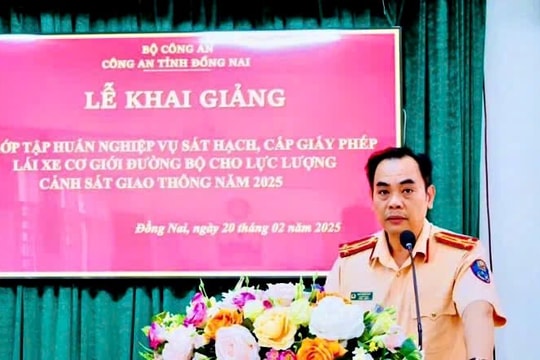 Đồng Nai: Tập huấn nghiệp vụ sát hạch, cấp giấy phép lái xe cho cảnh sát giao thông