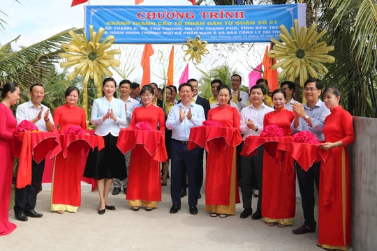 Khánh thành cầu giao thông nông thôn tại Bến Tre