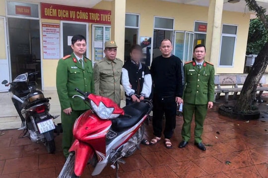 Bắt đối tượng trộm cắp xe máy