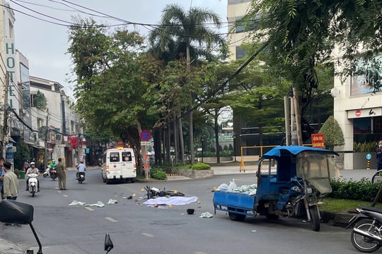 Nam thanh niên tử vong sau va chạm với xe ba gác đi ngược chiều
