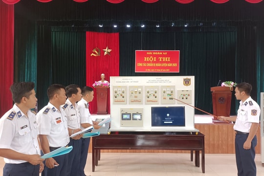 Hải đoàn 42 tổ chức Hội thi công tác chuẩn bị huấn luyện năm 2025
