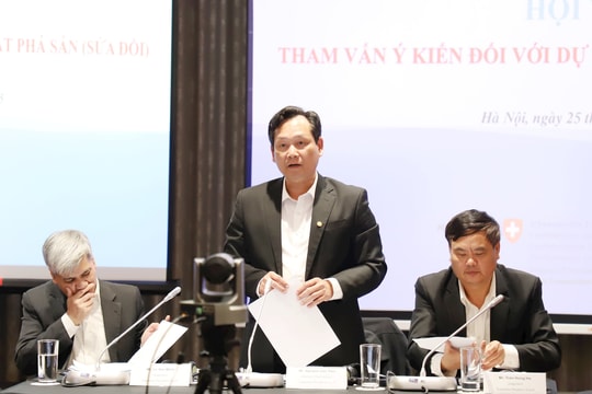 Bế mạc Hội thảo tham vấn ý kiến đối với dự thảo Luật Phá sản (sửa đổi)