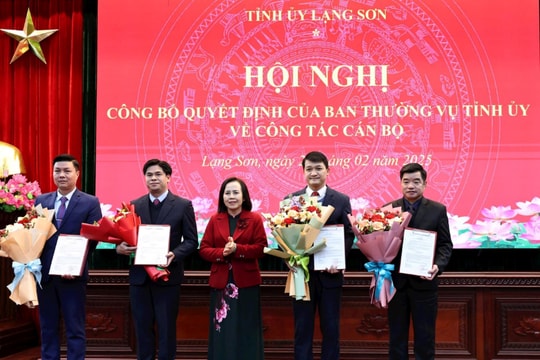 Lạng Sơn: Luân chuyển, điều động nhiều vị trí lãnh đạo chủ chốt
