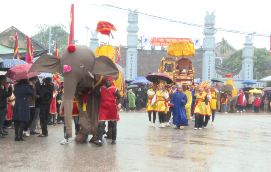 Đặc sắc lễ hội rước voi đình Đào Xá - Phú Thọ