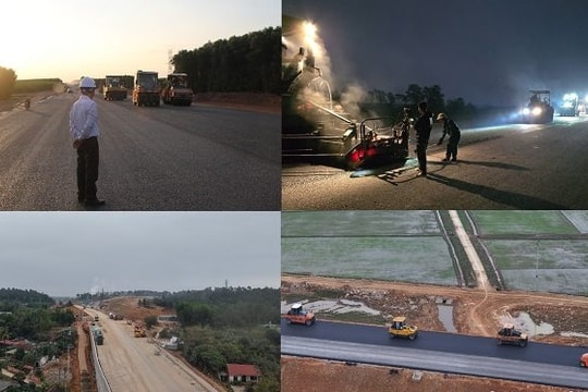 Hối hả thi công cao tốc Bắc - Nam để kịp thông xe dịp 30/4 - 1/5