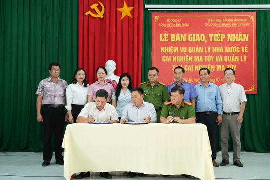 Công an tỉnh Bình Thuận tiếp nhận quản lý cơ sở cai nghiện ma túy