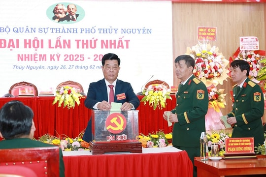 Đảng bộ Quân sự TP. Thủy Nguyên tổ chức thành công Đại hội lần thứ nhất