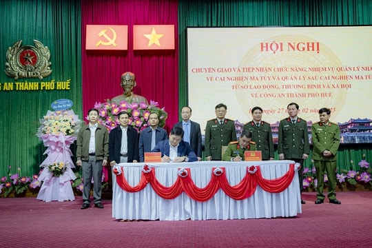 Chuyển giao, tiếp nhận chức năng, nhiệm vụ của các Sở, ngành về công an thành phố Huế