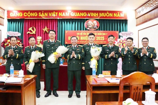 Chi bộ Tòa án quân sự Quân khu 7 tổ chức thành công Đại hội nhiệm kỳ 2025-2027