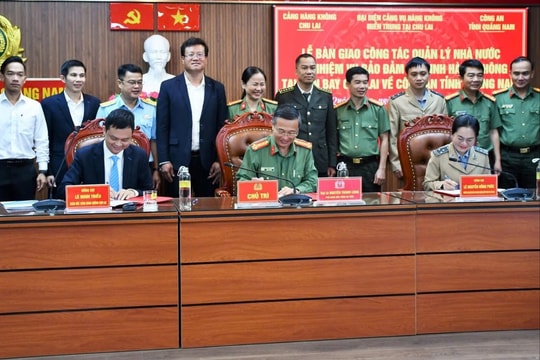 Công an Quảng Nam tiếp nhận đảm bảo an ninh tại sân bay Chu Lai