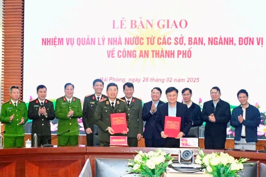 Hải Phòng: Giải thể công an cấp huyện, bổ sung 5 nhiệm vụ về Công an thành phố