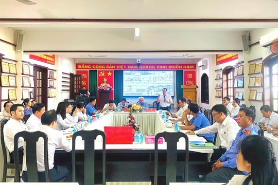 Hội nghị phối hợp thẩm định, đo đạc bản đồ trong giải quyết án