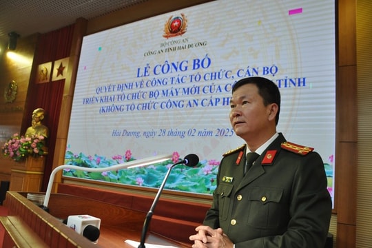 Công an Hải Dương đưa bộ máy mới vào hoạt động sau khi bỏ Công an huyện