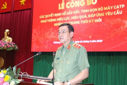 Công an TP.HCM công bố bộ máy hoạt động mới