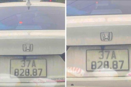 Tài xế dán băng keo biển số xe tránh phạt nguội