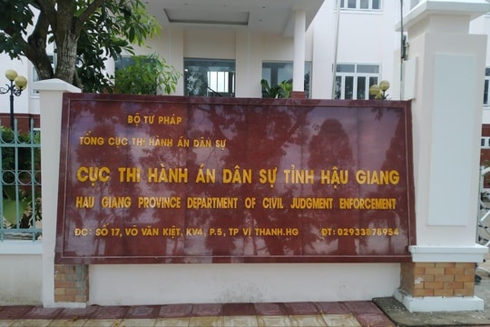 Cục THADS Hậu Giang thông tin việc đương sự không nhận được tiền thi hành án