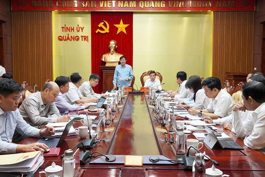 Đoàn kiểm tra của Bộ Chính trị làm việc với tỉnh Quảng Trị
