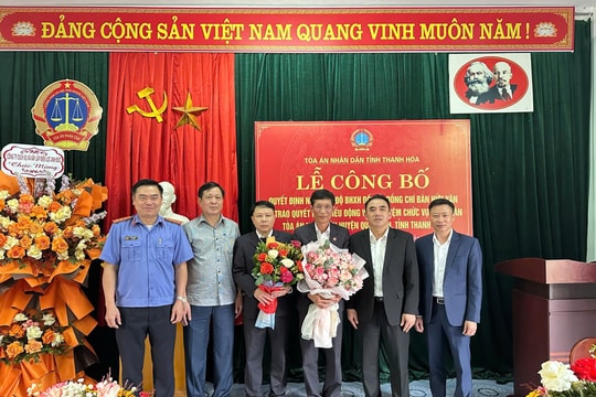 Điều động, bổ nhiệm chức vụ Chánh án TAND huyện Quan Sơn