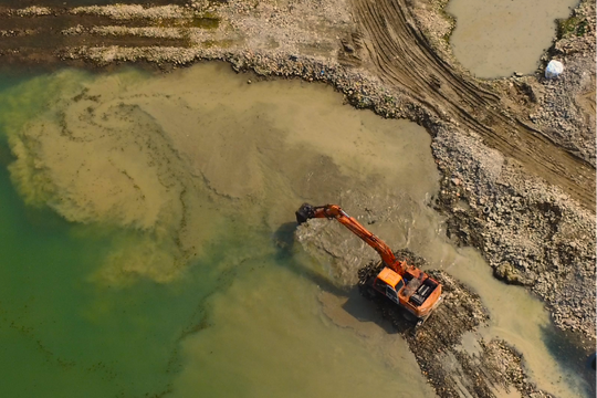 Bắc Kạn: Mỏ cát sỏi Nà Đeo bị phản ánh gây ô nhiễm môi trường nghiêm trọng