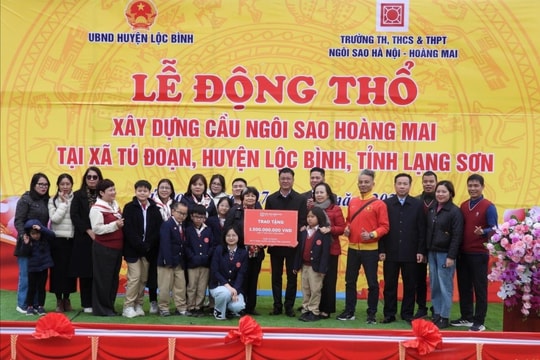 Lạng Sơn: Khởi công và trao kinh phí hỗ trợ xây cầu