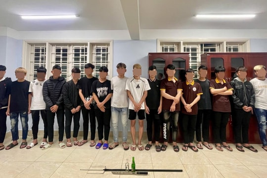 Triệu tập làm việc 35 thanh, thiếu niên gây rối trật tự công cộng