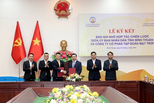 Tỉnh Bình Thuận và Tập đoàn Sun Group ký hợp tác chiến lược